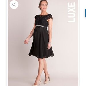 Seraphine Luxe  black maternity dress size US 8